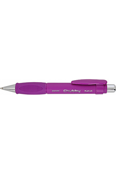PENAC Pix Chubby, Rubber Grip, 1.0Mm, Varf Metalic, Corp Violet - Scriere Alb...