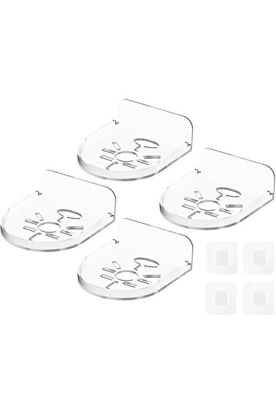 Yelajoy 4 PCS Clear Wall Mounts, Security Camera Shelf, Baby Monitor Bracket ...