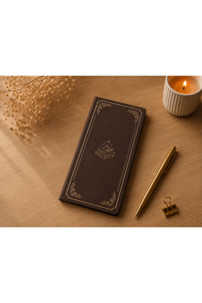 StudyEra Vintage Bullet Journal 10x20 cm Noktalı Sert Kapak Defter