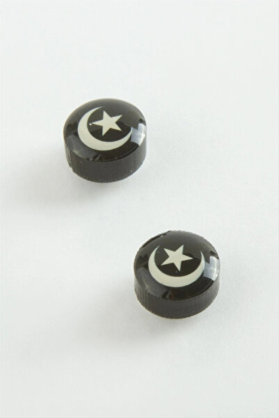 Mercansa Moon Star Magnetic Plastic Children's Earrings