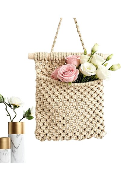 Generic Macrame Plant Hangers Indoor Flower Basket Holder | Rope Plant Hanger...