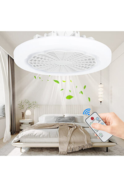 OEM Ventilator De Tavan Cu Lampa LED, Telecomanda, 3 Viteze, Lumina Reglabila