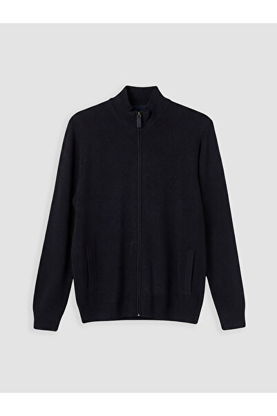 LC Waikiki Özmarka New Season Regular Fit Stand Collar Men's Knitwear Cardigan