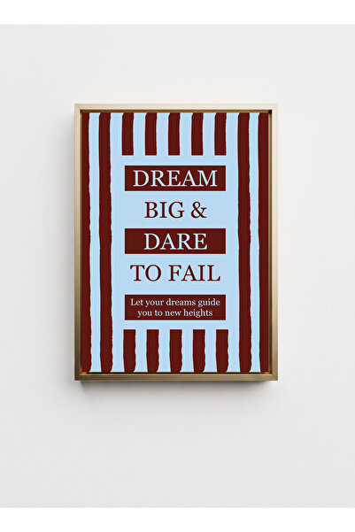 LOWHA Canvas Wall Art on Wood Frame with Gold Floating Frame &Motivational Ph...