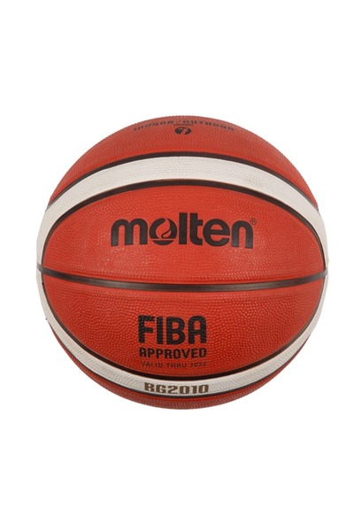 MOLTEN Μπάλα μπάσκετ εγκεκριμένη από την FIBA, μέγεθος 7, B7G2010, Πορτοκαλί