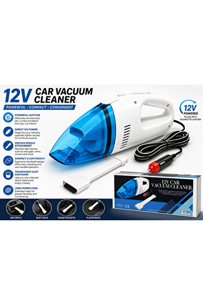 Generic Brand 12V Car Vacuum Cleaner – Portable Handheld Auto Vacuum Cleaner ...
