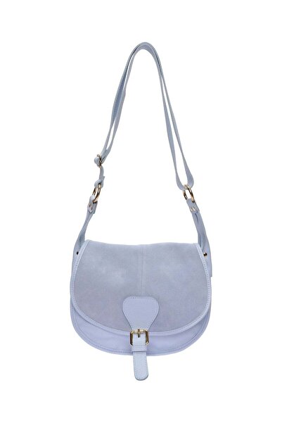 SimpleFind Luisa Vannini Geanta piele -Renata-Albastru deschis,Geanta de umar...