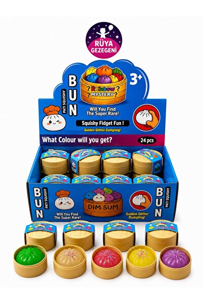 Rüya Gezegeni Çin Mantısı Mini Sukuşi New Trend Squishy Dumpling Sürpriz Renk...