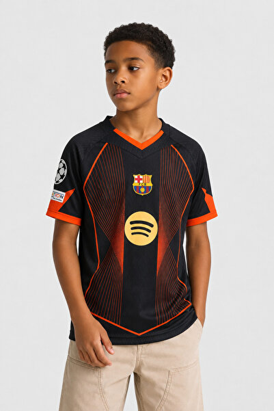 Generic Brand OEM Tricou copii Barca Special Edition 2025/26 negru portocaliu...
