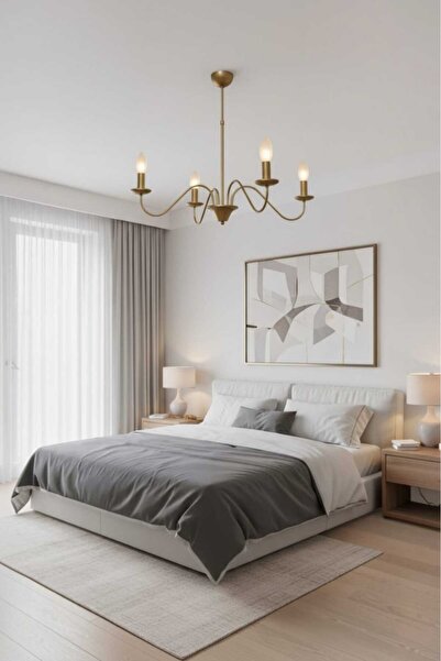 BSA LIGHTING VELA 4'LÜ ESKİTME MODERN AVİZE ( E14 DUYLU) KLASİK ŞIK AVİZE