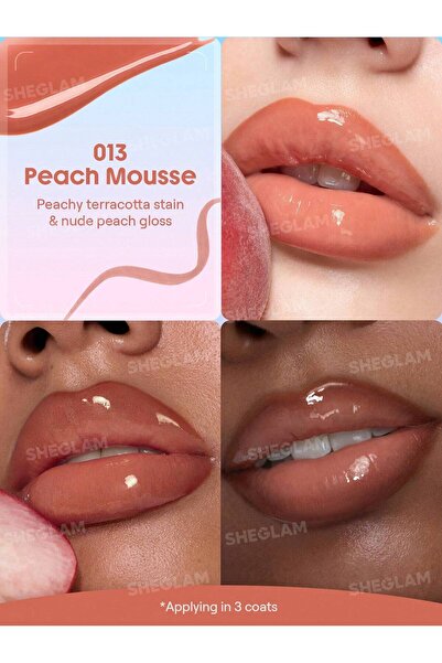 SHEGLAM Line To Shine Peel-Off Lip Stain & Gloss Duo - (Çift Taraflı Soyulabi...