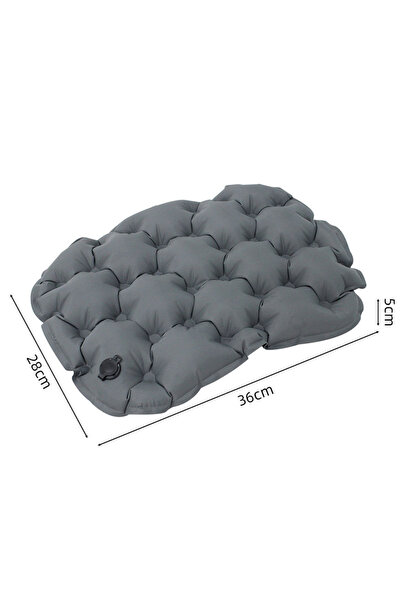 Choice Grey Portable Inflatable Outdoor Moisture-proof Seat Cushion Travel Ca...
