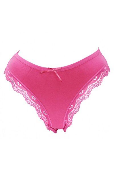 HUNEX UNDERWEAR Γυναικεία Δαντελωτά Σλιπ Ροζ 5710R, Μέγεθος XL
