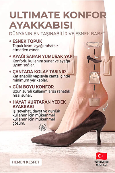 Gökhan Talay حذاء نسائي من سافين بنعل مرن ناعم غير قابل للانزلاق (4/6 سم) من ...