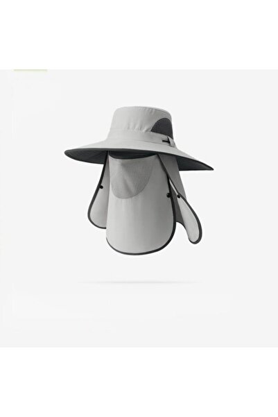 STARSTAR Fisherman hat 60-65cm with face/neck cover UPF50+ detachable.