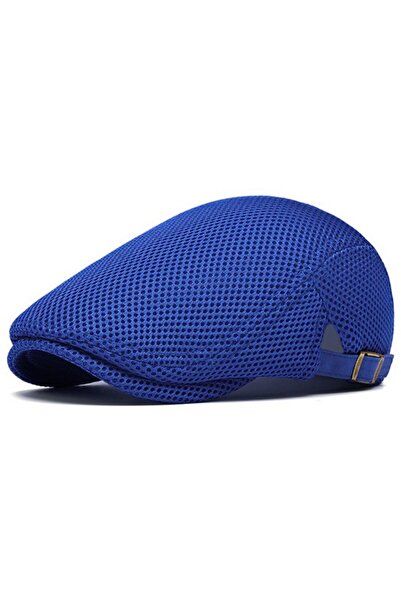 STARSTAR Openwork mesh beret orange breathable lightweight unisex adjustable.
