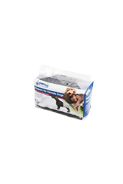 Pawise Nhr-Hlss Dog Bottom Tie Cloth L Size Black (135850) 12 Pieces