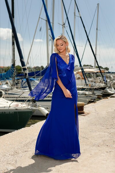RichgirlBoudoir Εντυπωσιακό μάξι φόρεμα με λεπτομέρειες από πούλιες