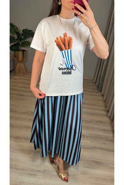 Churros Baskılı Tişört