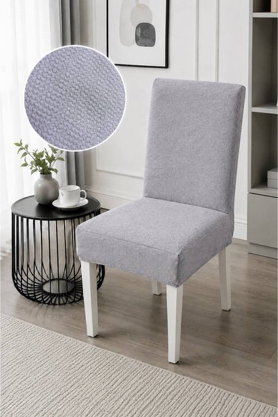 HalısHome Bal Petek Desen Standart Lastikli Sandalye kılıfı sandalye örtüsü