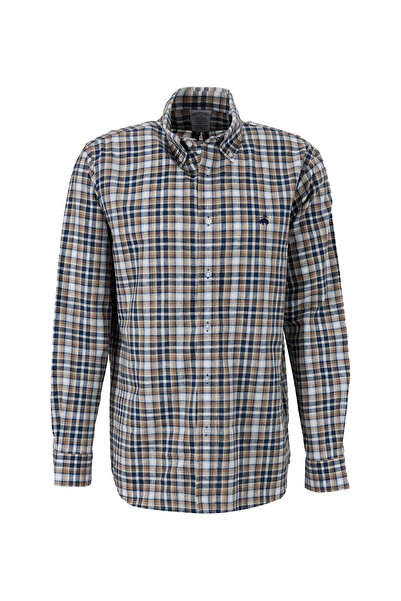BROOKS BROTHERS Çok Renkli Erkek Kareli Gömlek BBSS26MSH049