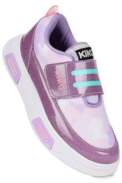 Kiko Kids حذاء رياضي يومي للفتيات مزود بشريط فيلكرو لامع