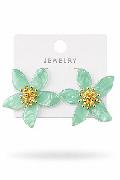 cityvision Green Color Stone Vip Model Steel Earrings