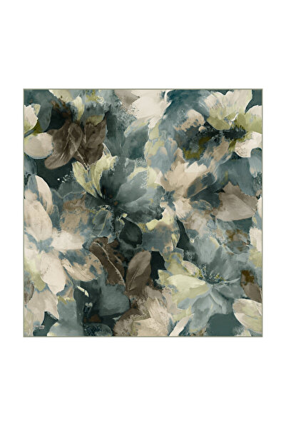 Bursa İpek Water Green Aura Pattern Organic Scarf