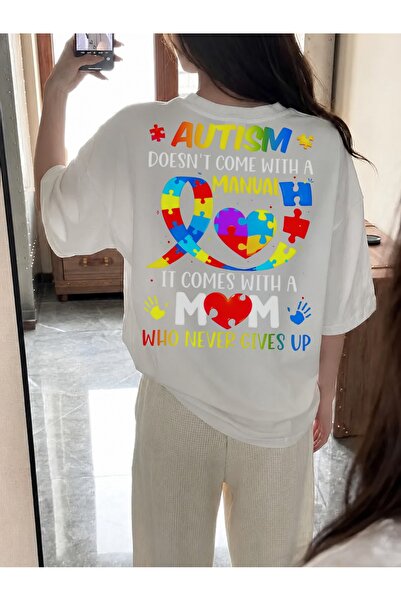 Generic Brand Autism Awareness Puzzle & Mom Slogan,premium cotton,women's t-s...