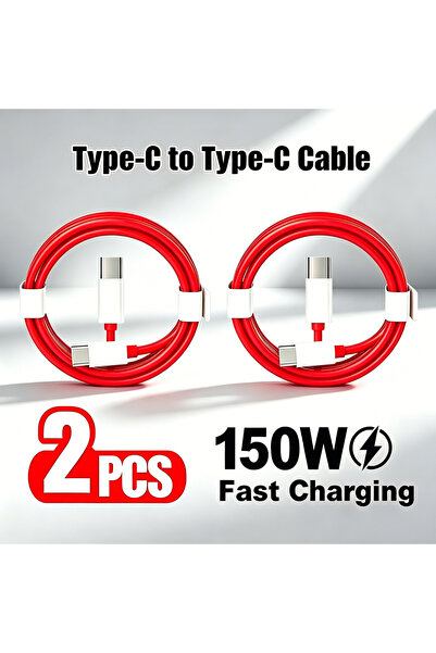 Choice1 1m 2PCS 2PCS 150W SuperVOOC Fast Charging Cable Type C to Type C For ...