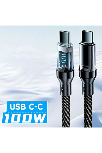 choice2 2m 100W C To C cable 120W LED Display Screen Charging Cable PD 100W F...