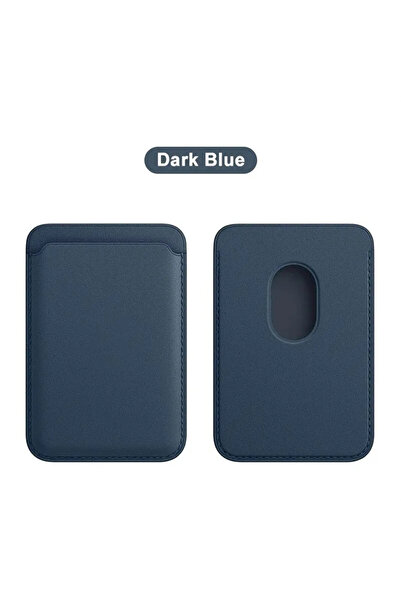 Choice3 Navy Offical Magnetic Finewoven Card Holder Leather Wallet For iPhone...