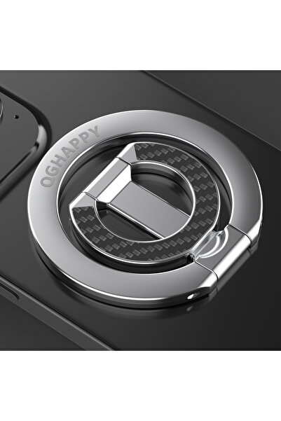 Choice1 Silver Double Sided Magnetic Phone Ring Holder Portable Folding Cellp...