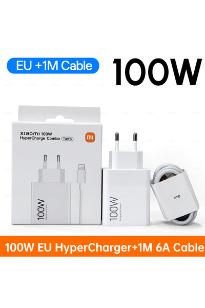 Choice XIAOMI 100W EU and 1m Cable 17T Pro Original 100W Charger USB Type C 9...