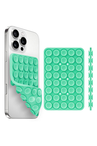 Choice19 Lake Green Silicone Suction Cup Phone Holde Multifunctional Fixed An...