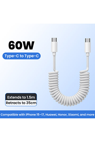 Choice1 1.5m C To C 100W USB Type C Cable Fast Charging 60W Type C to Type C ...