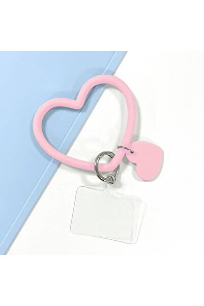Choice Polyester Fiber Pink 1Pc Silicone Heart Loop Cell Phone Hand XYu Wrist...