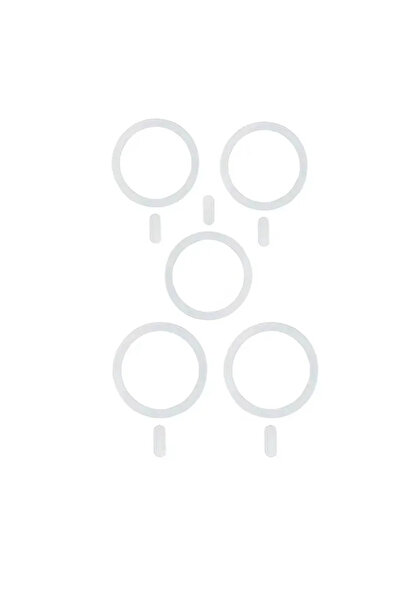Choice20 5PC White Universal Magnetic Metal Plate Ring for Magsafe Wireless C...