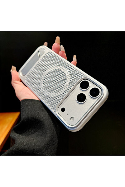 Choice52 iPhone17 Pro Max Silver Luxury Heat Dissipation For Magsafe Case For...