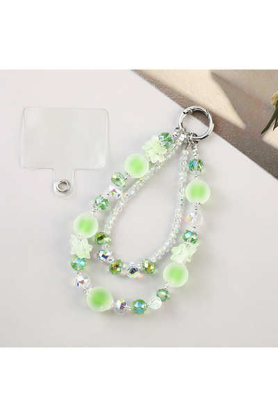 Choice3 XD003 Super Fairy Pink Green Mobile Phone Lanyard Elegant Flower Crys...