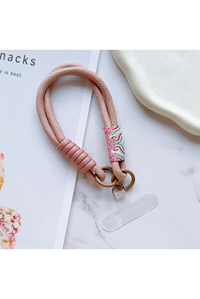 Choice4 Dark Pink Universal Lanyard Mobile Phone Lanyard Wrist Strap Short Ro...