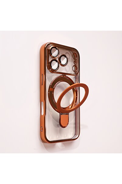 Choice14 iPhone17 Pro orange Transparent plating wireless charging magnetic c...