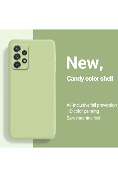 Choice75 A52S 5G green Liquid Silicone Case For A52 A52s A72 A33 A53 A73 A12 ...