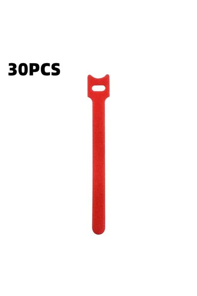 Choice4 30 قطعة منظم كابلات USB أحمر (10/30/50 قطعة) - مشابك لإدارة الأسلاك ق...