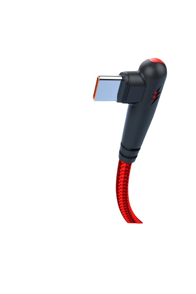 Choice5 2m Red HOMEFISH 90-degree right-angle fast charging cable, compatible...