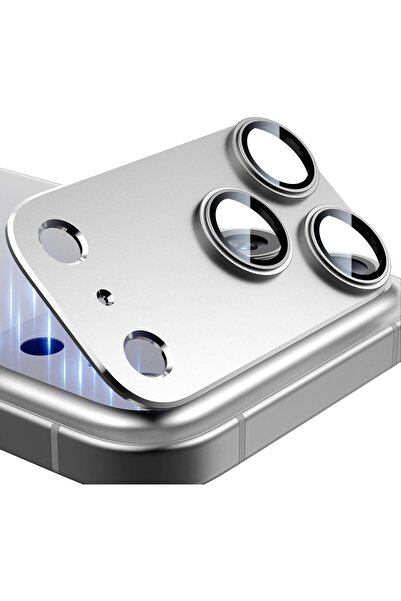 Choice3 For iPhone 17 Pro Silver Metal Glass Camera Lens Protector Yij Cover ...