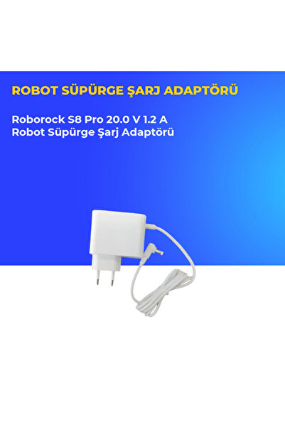 ümit maker Roborock S8 Pro 20.0 V 1.2 A Robot Süpürge Şarj Adaptörü