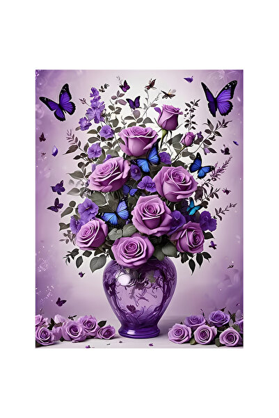 NEVERMORE Set pictura pe numere - panza pe rama lemn 40x50 cm, H1300, NEVERMO...