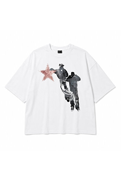 Starboys Baskılı %100 Pamuk Penye Oversize Unisex Tişört