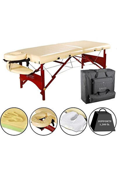 Master Caribbean/Vista Portable Massage Bed, Spa Lash Foldable 2 Section Bed ...